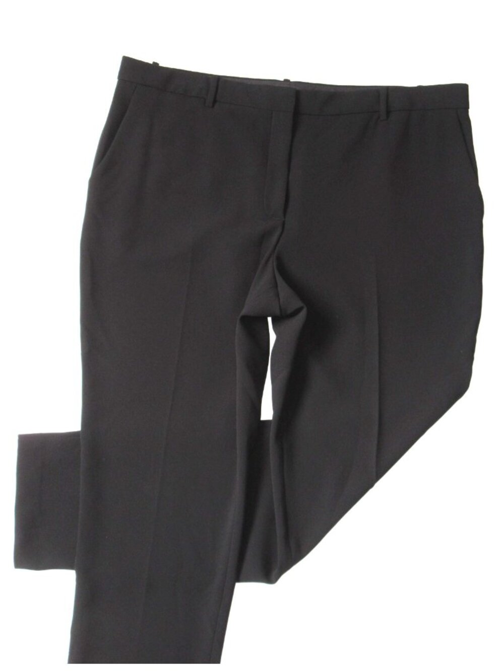 NWT THEORY Full Length Treeca in Black Admiral Crepe Tapered Slim Pants 14 - Picture 5 of 7